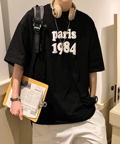 MGV(エムジーヴィー)の「”1984”発砲プリントTシャツ(Tシャツ/カットソー・メンズ・ホワイト/ブラック・MEDIUM/LARGE/X-LARGE)」の5枚目の写真