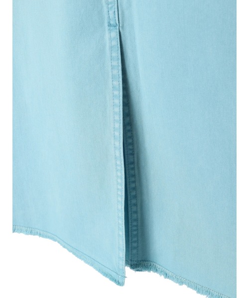 earth music&ecology(アースミュージックアンドエコロジー)の「製品染めスリットタイトスカート(スカート・レディース・オレンジ/オリーブ/ブルー・S/M)」の14枚目の写真