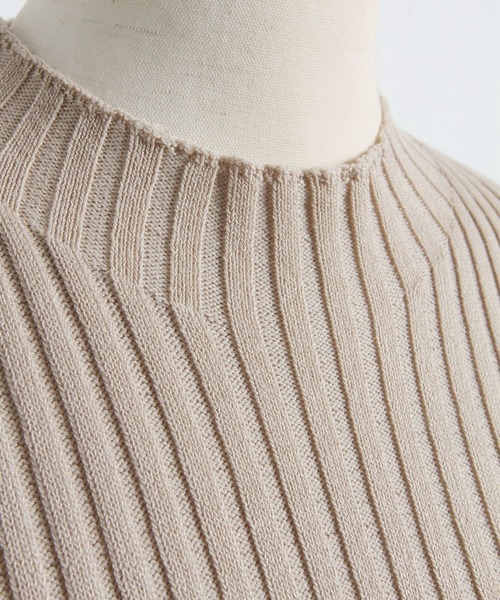 tocco closet（トッコ　クローゼット）の「プチハイネックノースリーブリブニットプルオーバー（ニット/セーター・レディース・ブラック/ベージュ/モカ・M）」の15枚目の写真