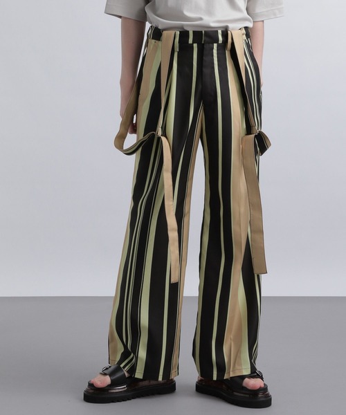 HARE(ハレ)の「サスツキランダムストライプパンツ(HARE)(その他パンツ・メンズ・ブラック/ベージュ/ブラウン/スカイブルー・FREE)」の3枚目の写真