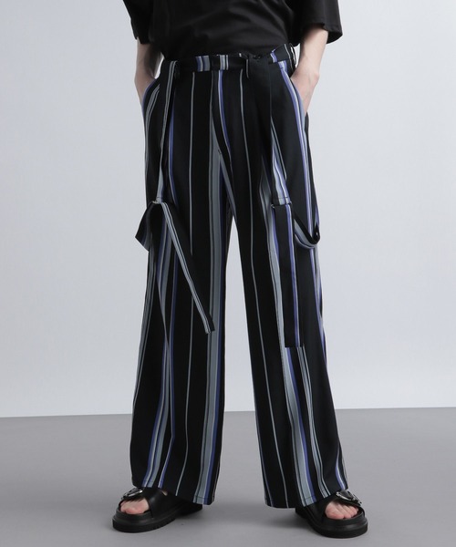 HARE（ハレ）の「サスツキランダムストライプパンツ(HARE)（その他