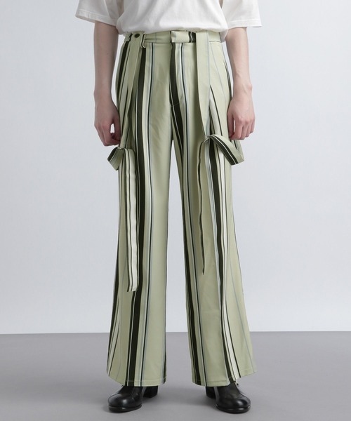 HARE(ハレ)の「サスツキランダムストライプパンツ(HARE)(その他パンツ・メンズ・ブラック/ベージュ/ブラウン/スカイブルー・FREE)」の15枚目の写真