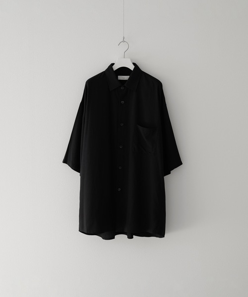 remer（リメール）の「loose drape over shirt / ルーズドレープオーバーシャツ（シャツ/ブラウス・メンズ・ブラック/カーキ・MEDIUM/LARGE/SMALL）」の14枚目の写真