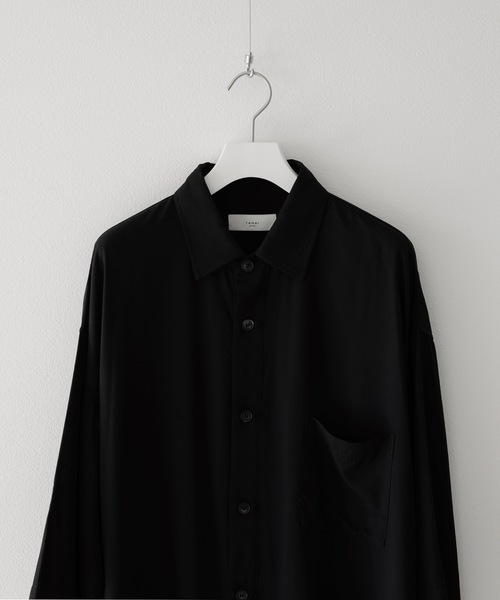 remer（リメール）の「loose drape over shirt / ルーズドレープオーバーシャツ（シャツ/ブラウス・メンズ・ブラック/カーキ・MEDIUM/LARGE/SMALL）」の15枚目の写真