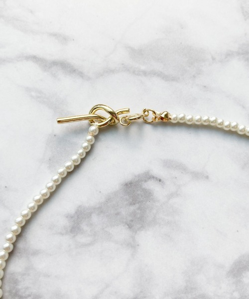 yu-ka（ユーカ）の「YU-KA : パール３WAYネックレス（ネックレス・レディース・ホワイト・FREE）」の7枚目の写真