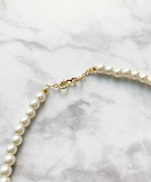 yu-ka（ユーカ）の「YU-KA : パール３WAYネックレス（ネックレス・レディース・ホワイト・FREE）」の3枚目の写真