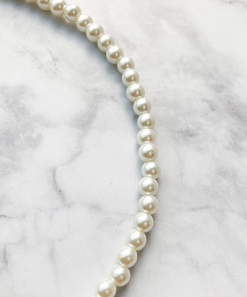 yu-ka（ユーカ）の「YU-KA : パール３WAYネックレス（ネックレス・レディース・ホワイト・FREE）」の9枚目の写真