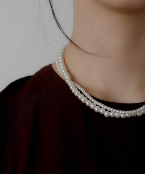yu-ka（ユーカ）の「YU-KA : パール３WAYネックレス（ネックレス・レディース・ホワイト・FREE）」の12枚目の写真