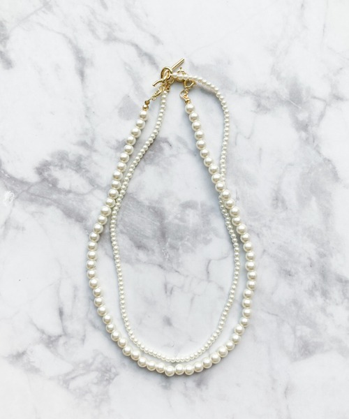 yu-ka（ユーカ）の「YU-KA : パール３WAYネックレス（ネックレス・レディース・ホワイト・FREE）」の16枚目の写真