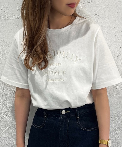 apres jour mignon(アプレジュールミニョン)の「アソートシュエットTシャツ3【ZOZOTOWN限定アイテム】(Tシャツ/カットソー・レディース・グリーン/その他/ホワイト系その他/ブラック系その他/ホワイト系その他2/ホワイト系その他3/ホワイト系その他4/ブラック系その他2/オフホワイト/ピンク/ブルー・X-LARGE/フリー)」の12枚目の写真