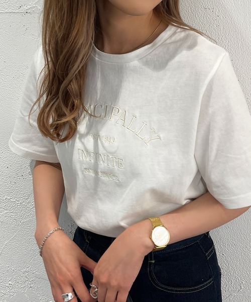 apres jour mignon(アプレジュールミニョン)の「アソートシュエットTシャツ3【ZOZOTOWN限定アイテム】(Tシャツ/カットソー・レディース・グリーン/その他/ホワイト系その他/ブラック系その他/ホワイト系その他2/ホワイト系その他3/ホワイト系その他4/ブラック系その他2/オフホワイト/ピンク/ブルー・X-LARGE/フリー)」の13枚目の写真