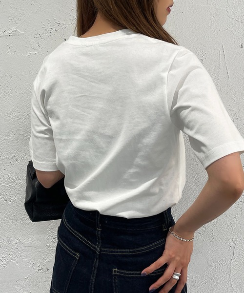 apres jour mignon(アプレジュールミニョン)の「アソートシュエットTシャツ3【ZOZOTOWN限定アイテム】(Tシャツ/カットソー・レディース・グリーン/その他/ホワイト系その他/ブラック系その他/ホワイト系その他2/ホワイト系その他3/ホワイト系その他4/ブラック系その他2/オフホワイト/ピンク/ブルー・X-LARGE/フリー)」の14枚目の写真