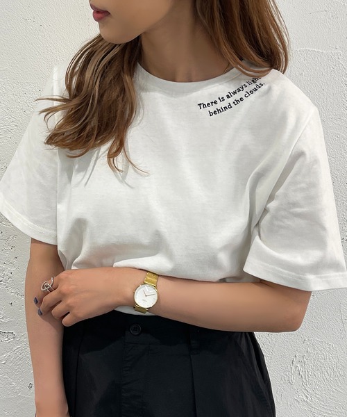 apres jour mignon(アプレジュールミニョン)の「アソートシュエットTシャツ3【ZOZOTOWN限定アイテム】(Tシャツ/カットソー・レディース・グリーン/その他/ホワイト系その他/ブラック系その他/ホワイト系その他2/ホワイト系その他3/ホワイト系その他4/ブラック系その他2/オフホワイト/ピンク/ブルー・X-LARGE/フリー)」の22枚目の写真
