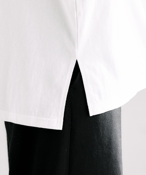 epnok（エプノック）の「ロールアップルーズTee（Tシャツ/カットソー・メンズ・チャコールグレー/オフホワイト/グレイッシュベージュ・SMALL/MEDIUM/LARGE）」の15枚目の写真