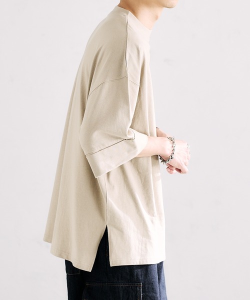 epnok（エプノック）の「ロールアップルーズTee（Tシャツ/カットソー・メンズ・チャコールグレー/オフホワイト/グレイッシュベージュ・SMALL/MEDIUM/LARGE）」の18枚目の写真