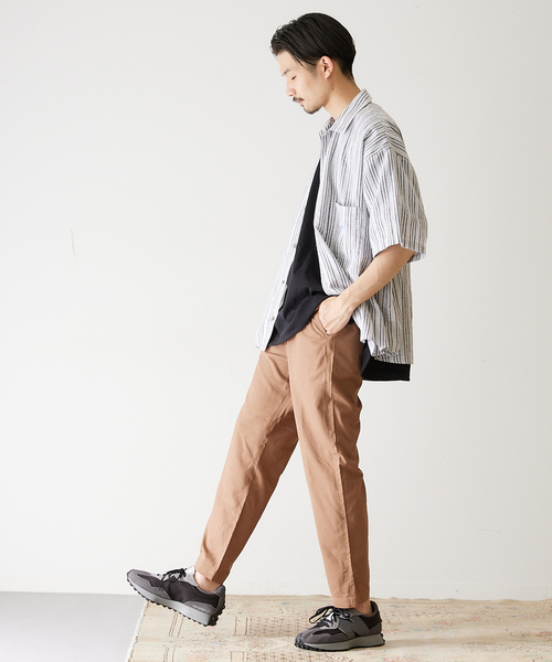 417 EDIFICE（フォーワンセブンエディフィス）の「【ウーリーオックス】アンクル イージーパンツ（その他パンツ・メンズ・チョコ/アイボリー/ネイビー/ブラック/オレンジ・MEDIUM/LARGE/SMALL）」の18枚目の写真