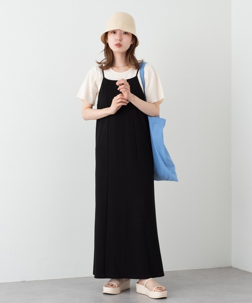 Kastane（カスタネ）の「カットジャガードTee（Tシャツ/カットソー・レディース・イエロー/グリーン/ブラック/アイボリー・FREE）」の12枚目の写真