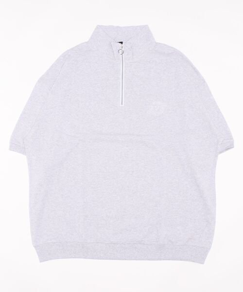 VIBGYOR(ヴィブジョー)の「ハーフZIP 刺繍 半袖 Hi/N(BEY)(Tシャツ/カットソー・メンズ・アッシュグレー/マスタード/ミント・MEDIUM/LARGE)」の15枚目の写真