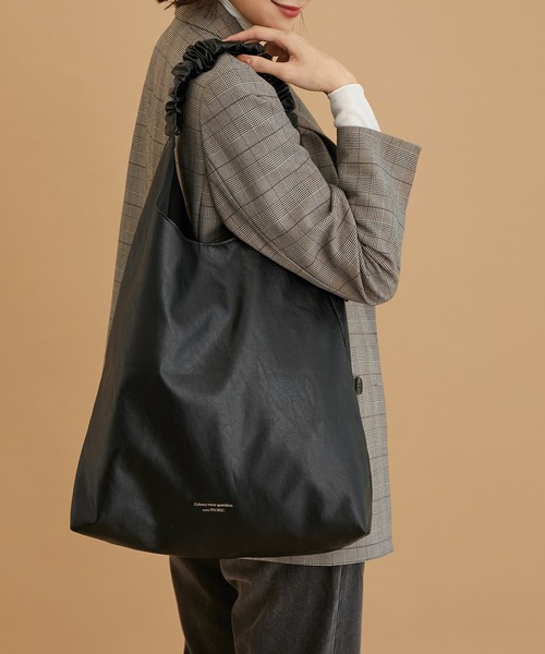 ROPE' PICNIC（ロペピクニック）の「洗えるシャーリングワンハンドルA4トートバッグ（トートバッグ・レディース・ブラック/シルバー/ホワイト系その他6・FREE）」の2枚目の写真