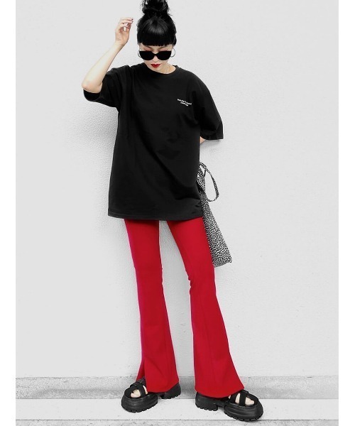 LVEU.（ラブユ.）の「【LVEU.】バックプリントオーバーTシャツ(Aiselect) / トップス Tシャツ オーバー プリント バックプリント グラフィック ブラック ホワイト（Tシャツ/カットソー・レディース・ブラック/ホワイト・FREE）」の10枚目の写真
