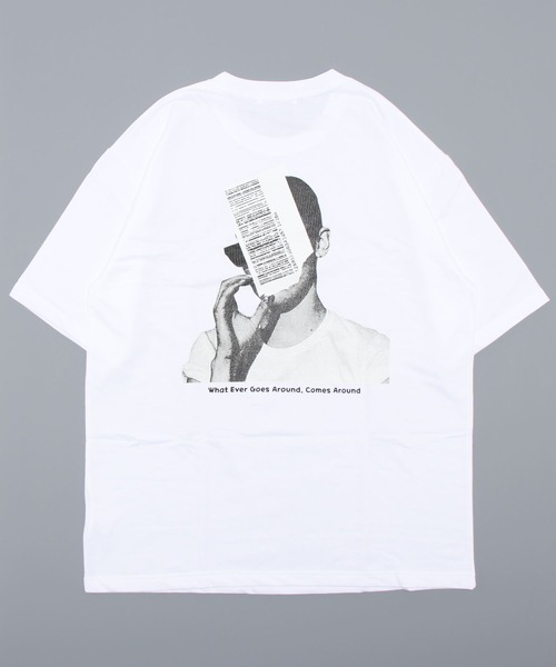 LVEU.（ラブユ.）の「【LVEU.】バックプリントオーバーTシャツ(Aiselect) / トップス Tシャツ オーバー プリント バックプリント グラフィック ブラック ホワイト（Tシャツ/カットソー・レディース・ブラック/ホワイト・FREE）」の12枚目の写真
