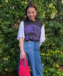 Re likeフレアスリーブトップス