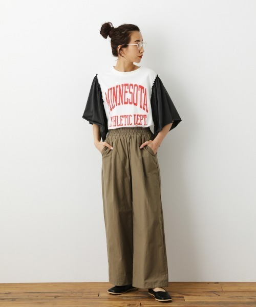 RODEO CROWNS WIDE BOWL（ロデオクラウンズワイドボウル）の「Re likeフレアスリーブトップス（Tシャツ/カットソー・レディース・ブラック/イエロー/ホワイト・FREE）」の16枚目の写真