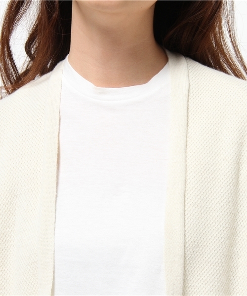 DISCOAT(ディスコート)の「【Discoat】鹿の子ロングカーディガン(カーディガン/ボレロ・レディース・アイボリー/グレー/ネイビー・フリ-)」の8枚目の写真