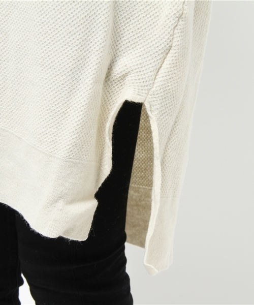 DISCOAT(ディスコート)の「【Discoat】鹿の子ロングカーディガン(カーディガン/ボレロ・レディース・アイボリー/グレー/ネイビー・フリ-)」の11枚目の写真