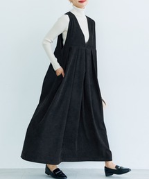 coca（coca） | コーデュロイVネックワンピース(ジャンパースカート)