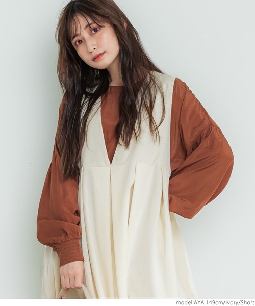 フレンチコーデュロイ　リバティ　タナローン　ジャンパースカート ワンピース 2024-B-GSE54010_sub08_500x.jpg