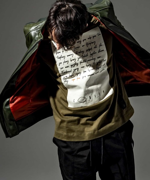 C DIEM（カルペディエム）の「C DIEM(カルペディエム)立体プリントロングTシャツ（Tシャツ/カットソー・メンズ・ホワイト/ブラック/カーキ・S/M/L）」の11枚目の写真