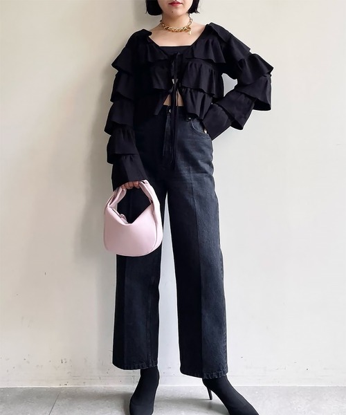 Whim Gazette（ウィムガゼット）の「【2.718】Twistハンドルバッグ（ハンドバッグ・レディース・ブラック/ピンク/キャメル/ベビーピンク/シャンパン・FREE）」の21枚目の写真