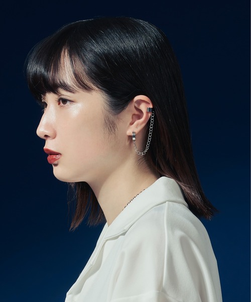 Ellno Loset(エルノロゼット)の「チェーンイヤカフ(イヤーカフ・メンズ・A/B・FREE)」の4枚目の写真