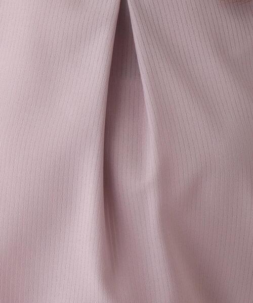 index(インデックス)の「◆シアーストライプブラウス【WEB限定サイズ】(シャツ/ブラウス・レディース・ネイビー/ボルドー/オフホワイト/ピンクベージュ・38/40/42/36)」の10枚目の写真