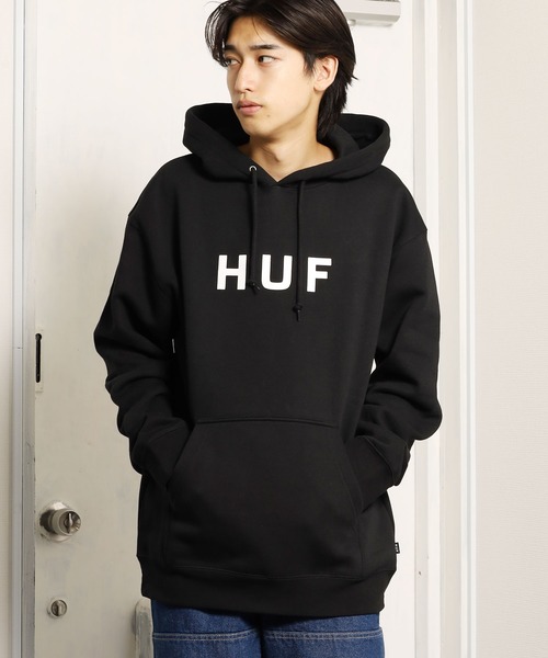 HUF（ハフ）の「HUF/ハフ  ESSENTIALS OG LOGO PO パーカー（パーカー・メンズ・アッシュグレー/ブラック・L/M/XL）」の19枚目の写真