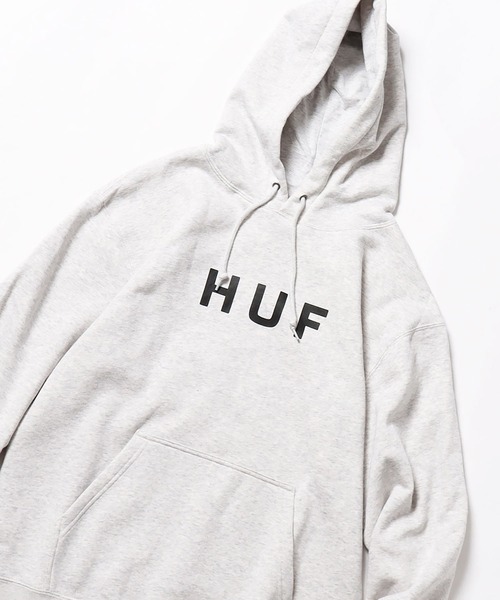 HUF（ハフ）の「HUF/ハフ  ESSENTIALS OG LOGO PO パーカー（パーカー・メンズ・アッシュグレー/ブラック・L/M/XL）」の18枚目の写真