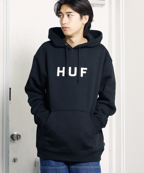 HUF（ハフ）の「HUF/ハフ  ESSENTIALS OG LOGO PO パーカー（パーカー・メンズ・アッシュグレー/ブラック・L/M/XL）」の22枚目の写真