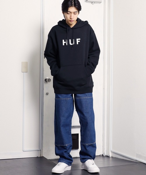 HUF（ハフ）の「HUF/ハフ  ESSENTIALS OG LOGO PO パーカー（パーカー・メンズ・アッシュグレー/ブラック・L/M/XL）」の21枚目の写真