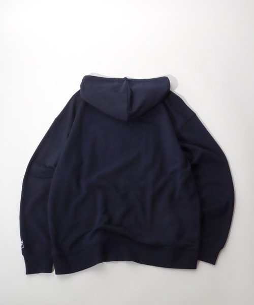 FILA（フィラ）の「FILA（フィラ）サガラワッペン刺繍カレッジロゴスウェットパーカー/フーディー（パーカー・メンズ・スミクロ/ダークグリーン/ネイビー/アッシュグレー・M/L/LL）」の9枚目の写真