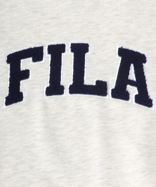 FILA（フィラ）の「FILA（フィラ）サガラワッペン刺繍カレッジロゴスウェットパーカー/フーディー（パーカー・メンズ・スミクロ/ダークグリーン/ネイビー/アッシュグレー・M/L/LL）」の12枚目の写真