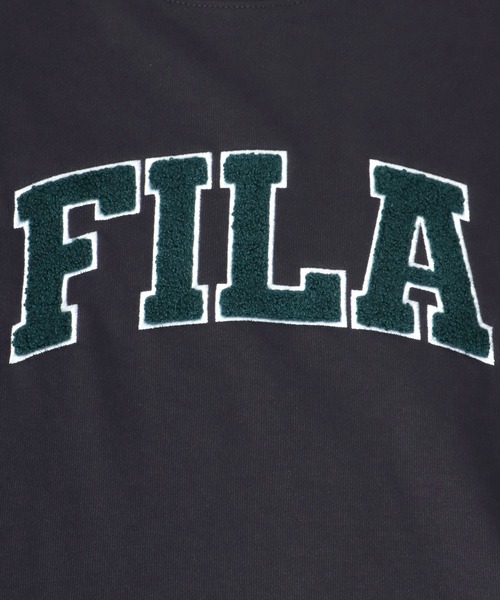 FILA（フィラ）の「FILA（フィラ）サガラワッペン刺繍カレッジロゴスウェットパーカー/フーディー（パーカー・メンズ・スミクロ/ダークグリーン/ネイビー/アッシュグレー・M/L/LL）」の10枚目の写真
