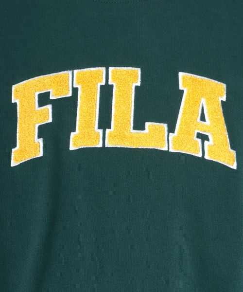FILA（フィラ）の「FILA（フィラ）サガラワッペン刺繍カレッジロゴスウェットパーカー/フーディー（パーカー・メンズ・スミクロ/ダークグリーン/ネイビー/アッシュグレー・M/L/LL）」の14枚目の写真