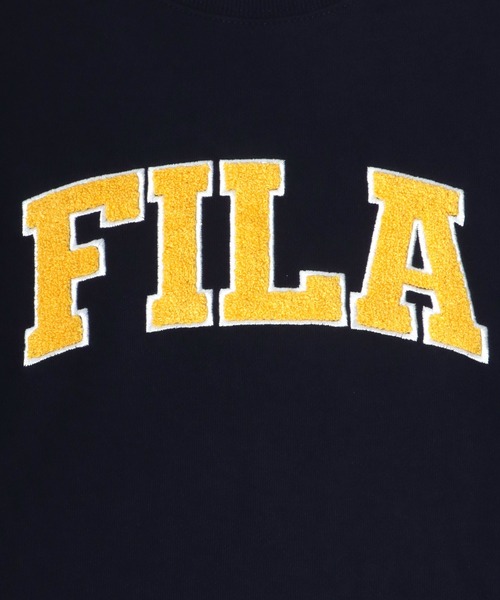 FILA（フィラ）の「FILA（フィラ）サガラワッペン刺繍カレッジロゴスウェットパーカー/フーディー（パーカー・メンズ・スミクロ/ダークグリーン/ネイビー/アッシュグレー・M/L/LL）」の16枚目の写真