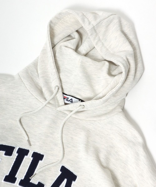 FILA（フィラ）の「FILA（フィラ）サガラワッペン刺繍カレッジロゴスウェットパーカー/フーディー（パーカー・メンズ・スミクロ/ダークグリーン/ネイビー/アッシュグレー・M/L/LL）」の18枚目の写真