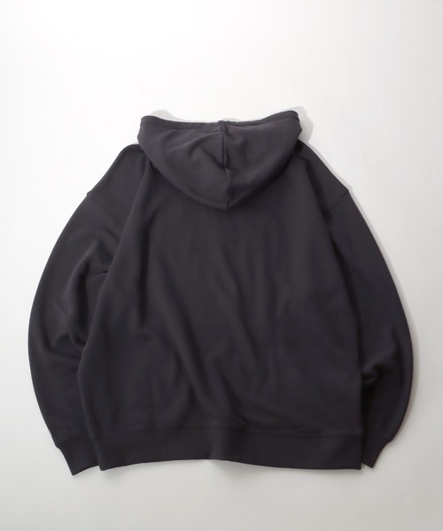 FILA（フィラ）の「FILA（フィラ）サガラワッペン刺繍カレッジロゴスウェットパーカー/フーディー（パーカー・メンズ・スミクロ/ダークグリーン/ネイビー/アッシュグレー・M/L/LL）」の6枚目の写真