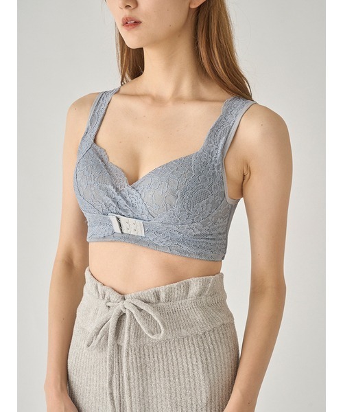 SNIDEL HOME(スナイデルホーム)の「レースプッシュアップナイトブラ(ナイトブラ・レディース・ピンク/ブルー/モカ・1/2/0)」の8枚目の写真