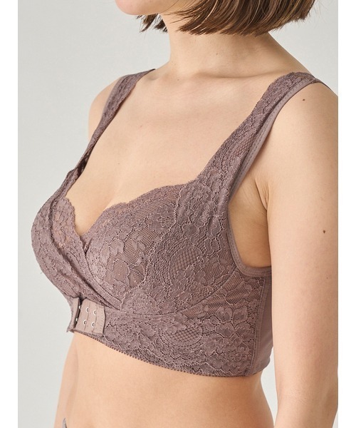 SNIDEL HOME(スナイデルホーム)の「レースプッシュアップナイトブラ(ナイトブラ・レディース・ピンク/ブルー/モカ・1/2/0)」の4枚目の写真