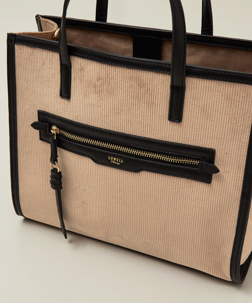 LOWELL things(ロウェル シングス)の「Carre/ファブリックフロントファスナ-2WAY BAG(トートバッグ・レディース・ブラック/ブラウン・フリー)」の21枚目の写真