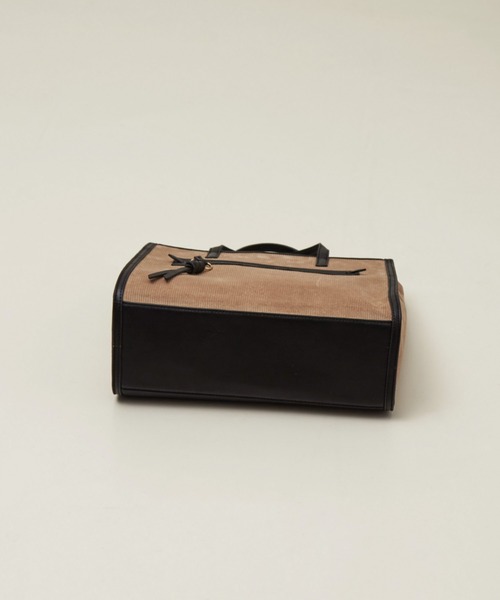 LOWELL things(ロウェル シングス)の「Carre/ファブリックフロントファスナ-2WAY BAG(トートバッグ・レディース・ブラック/ブラウン・フリー)」の11枚目の写真